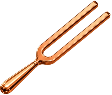 Precision Tuner bronze tuning-fork artwork